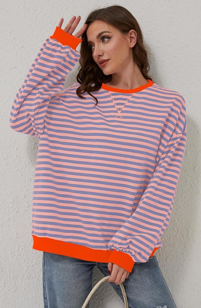 Rosa™ | Gestreepte Oversized Trui