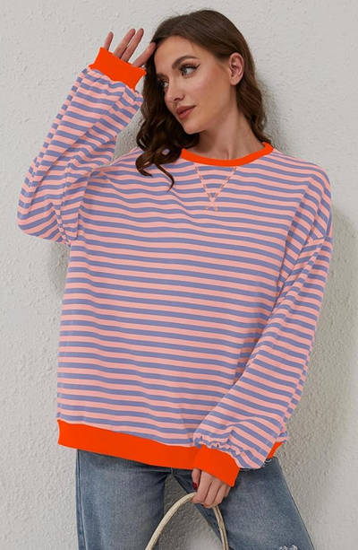 Rosa™ | Gestreepte Oversized Trui