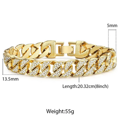 Paxora™ | De Miami Gouden Curb Armband