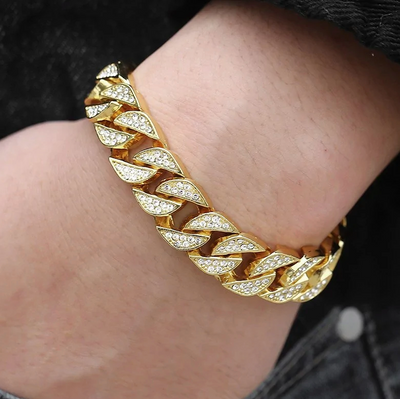 Paxora™ | De Miami Gouden Curb Armband