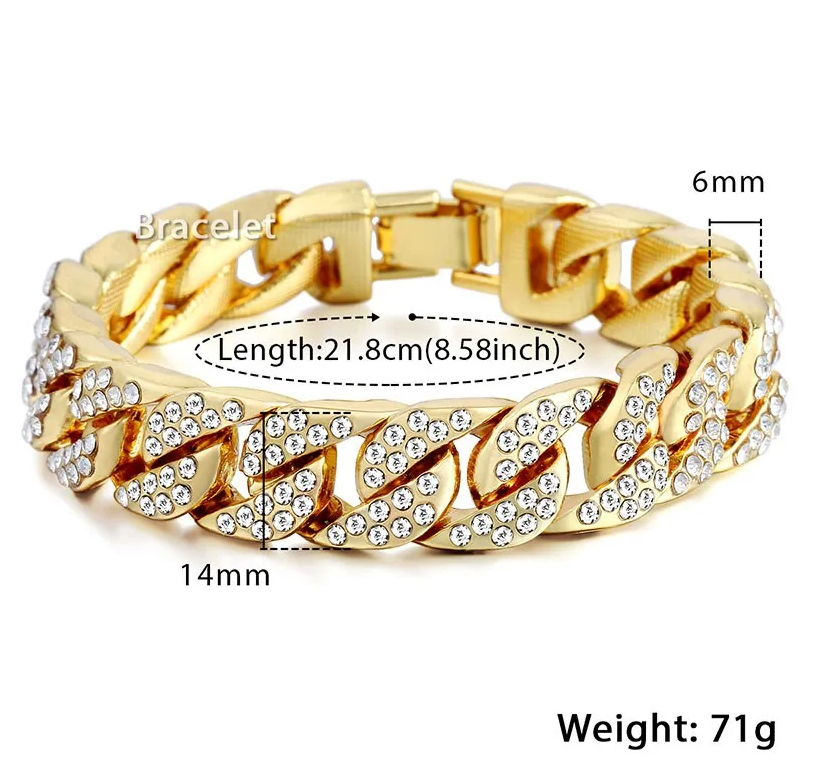 Paxora™ | De Miami Gouden Curb Armband