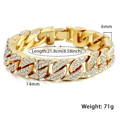 Paxora™ | De Miami Gouden Curb Armband