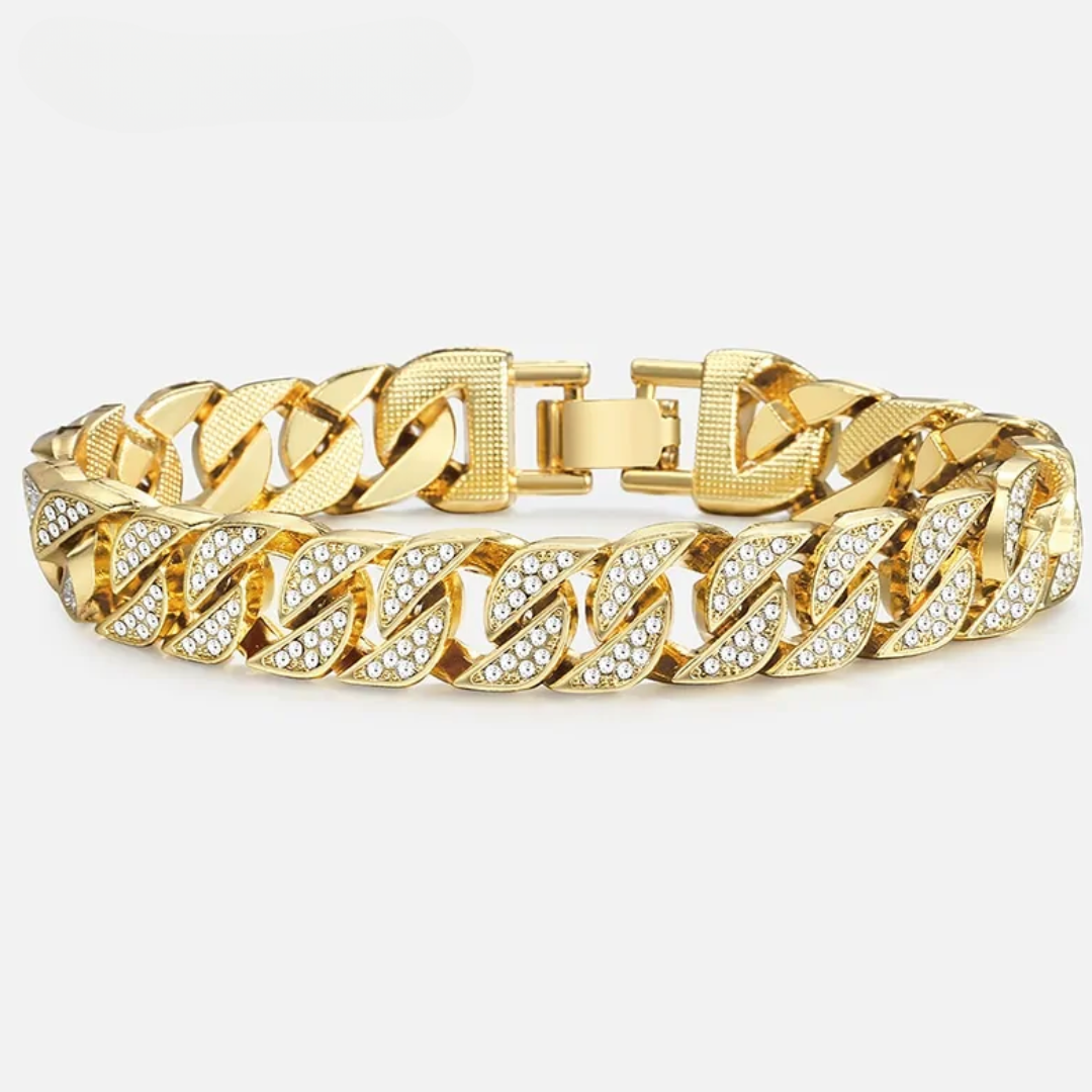Paxora™ | De Miami Gouden Curb Armband