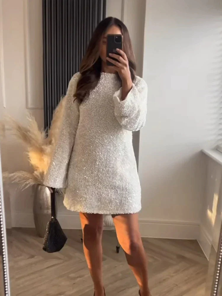 Emily™ | Glitter Mini Jurk