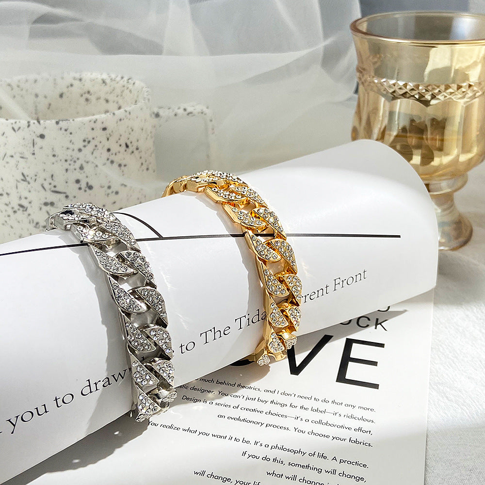 Paxora™ | De Miami Gouden Curb Armband