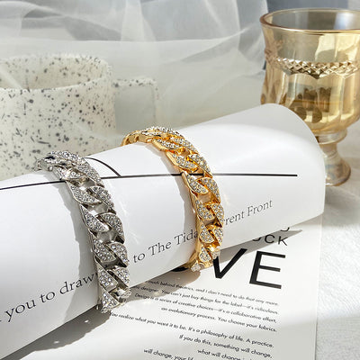Paxora™ | De Miami Gouden Curb Armband